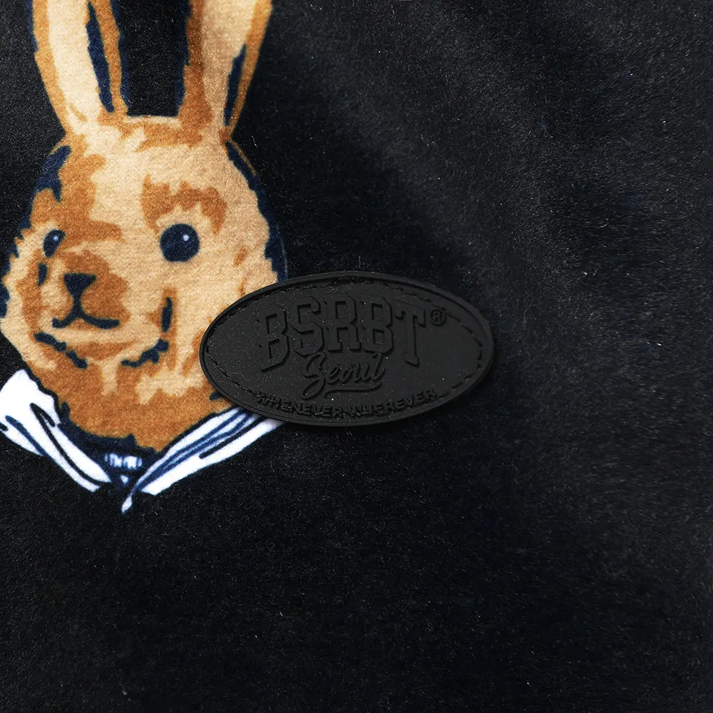 ROYAL FLEECE JOGGER PANTS BEAR RABBIT BLACK