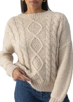 Sanctuary Clothing Cozy Cable Crew Sweater