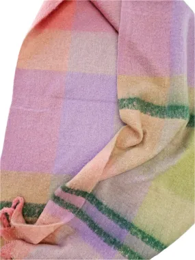 Scarf  Green, Purple,Pink Pastels Super Soft Warm Women's-9241151