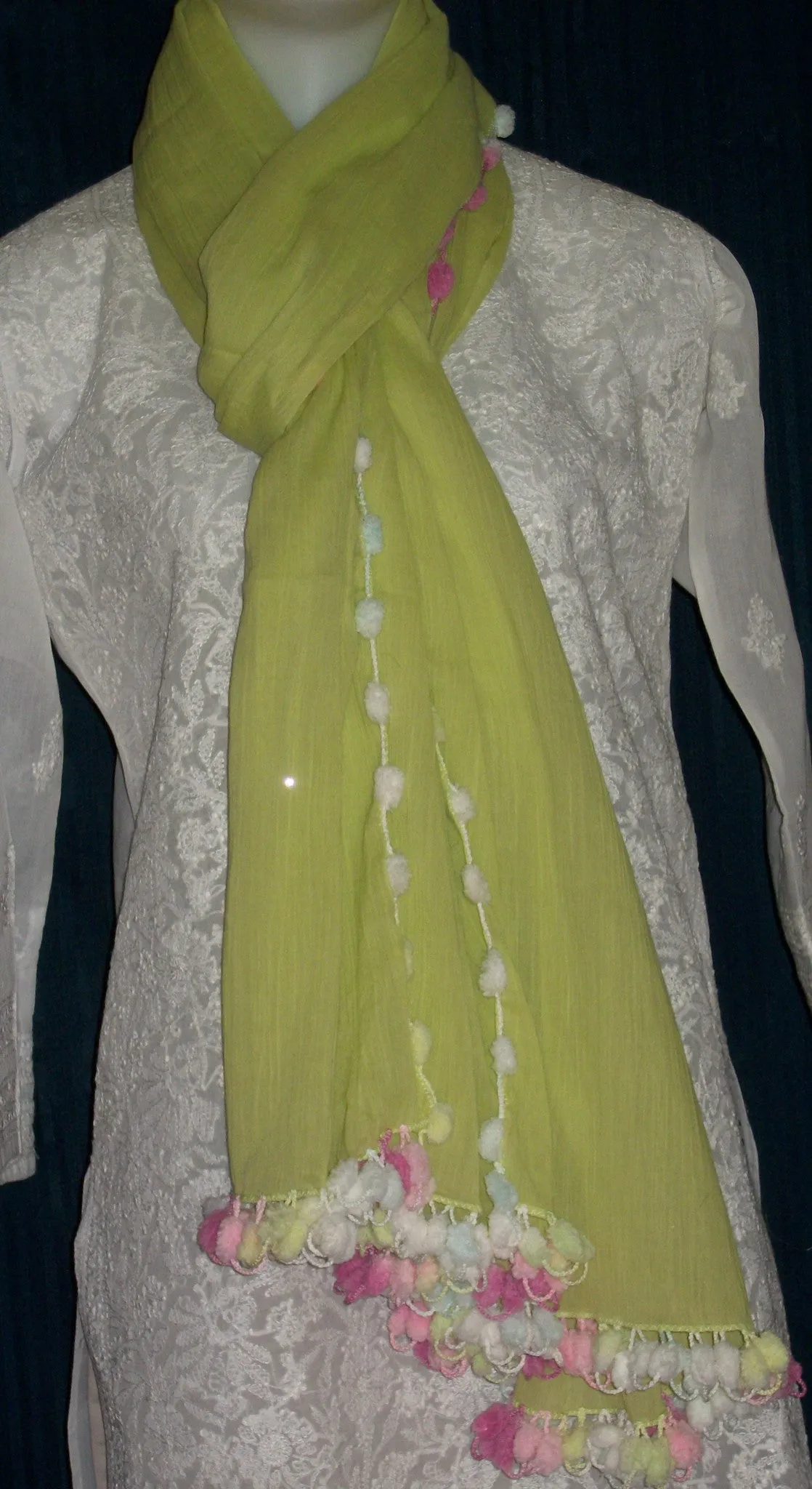 Scarf Stole Shawl Pistachio Dupatta