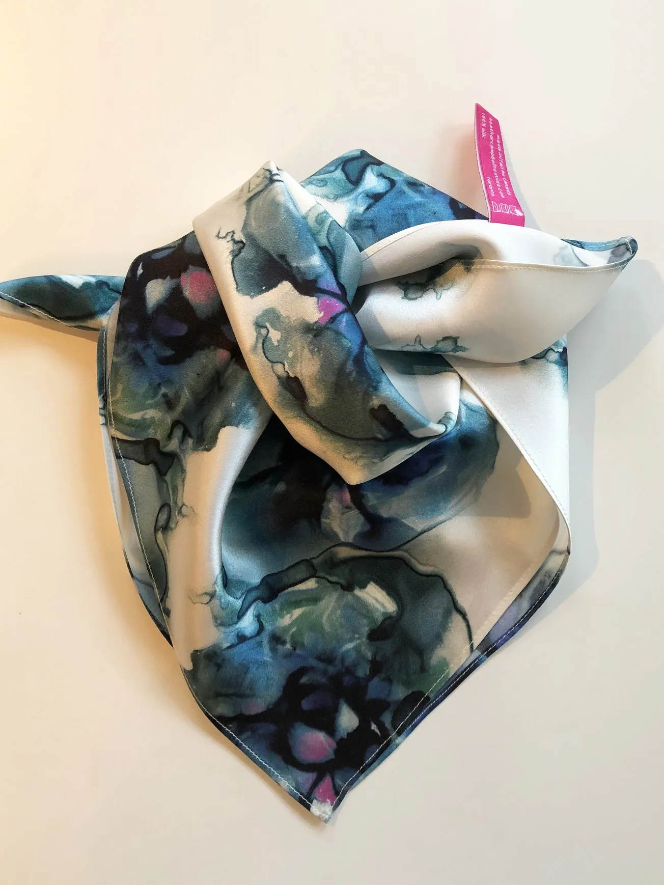 Silk Neckerchief Porcelain Violets