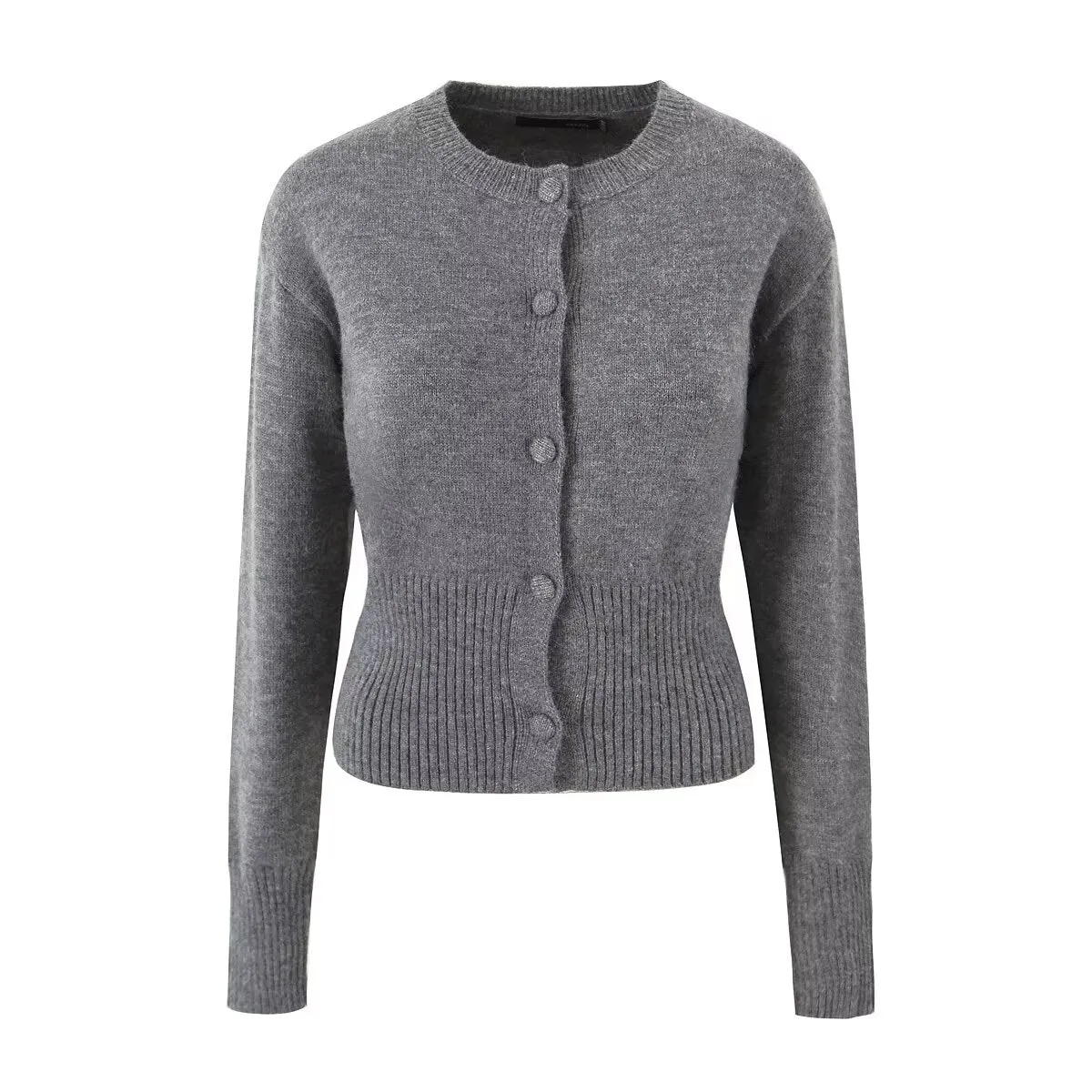 Simple round Neck Wool Sweater Autumn Long Sleeves Sweater