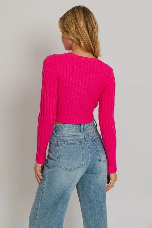 Sloan Asymmetrical Sweater Top