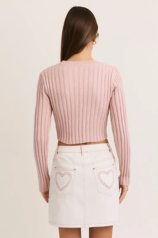 Sloan Asymmetrical Sweater Top