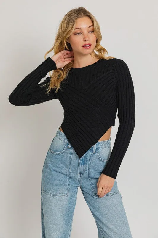 Sloan Asymmetrical Sweater Top