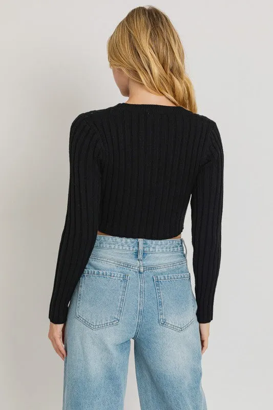 Sloan Asymmetrical Sweater Top