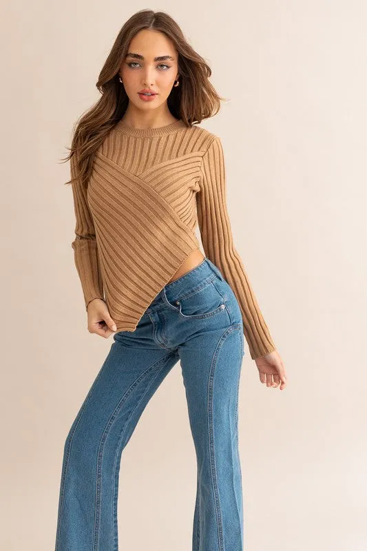 Sloan Asymmetrical Sweater Top