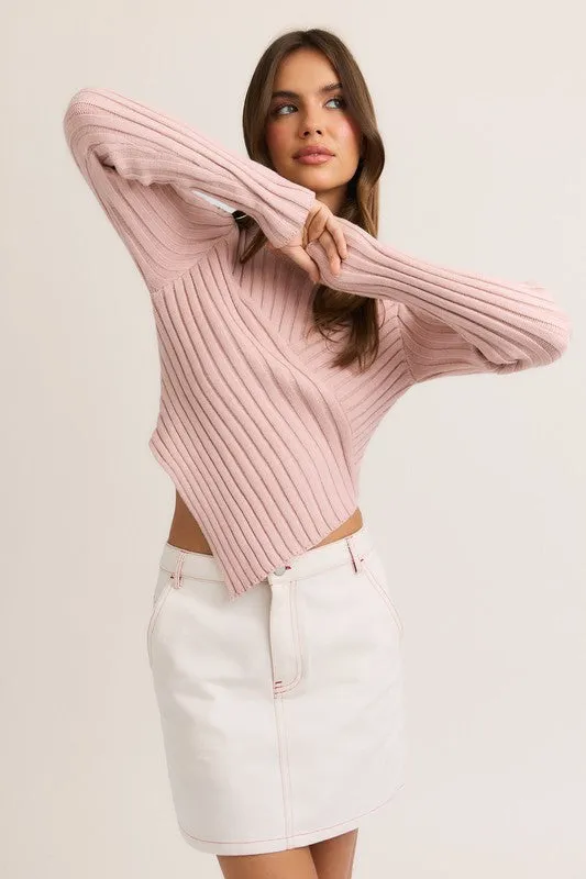 Sloan Asymmetrical Sweater Top