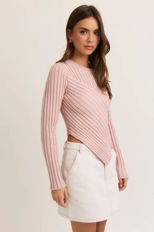 Sloan Asymmetrical Sweater Top