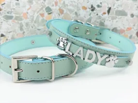 Sniffany Blue Chrome Pet Collar