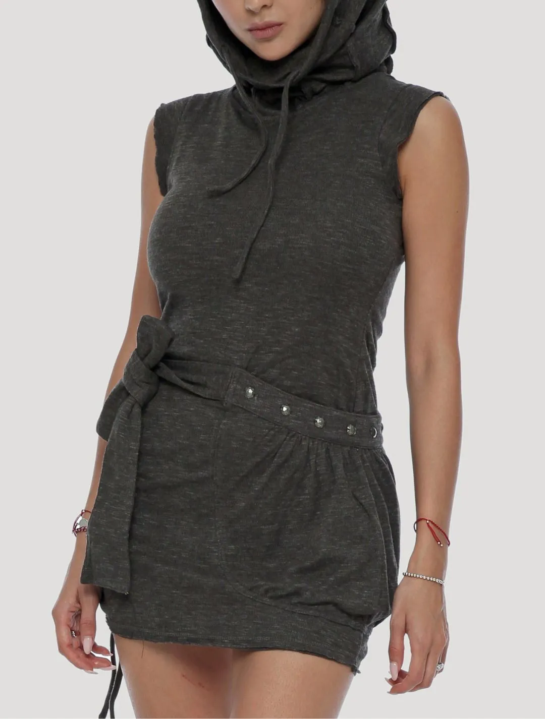 Soba Sleeveless Turtleneck Dress