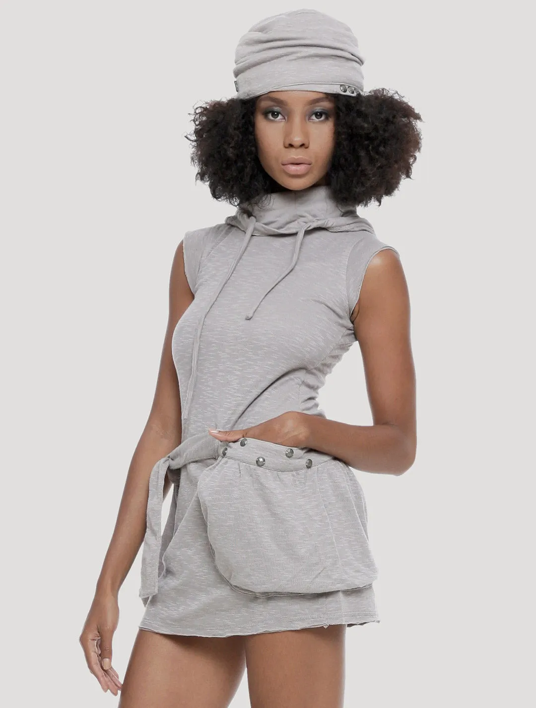 Soba Sleeveless Turtleneck Dress