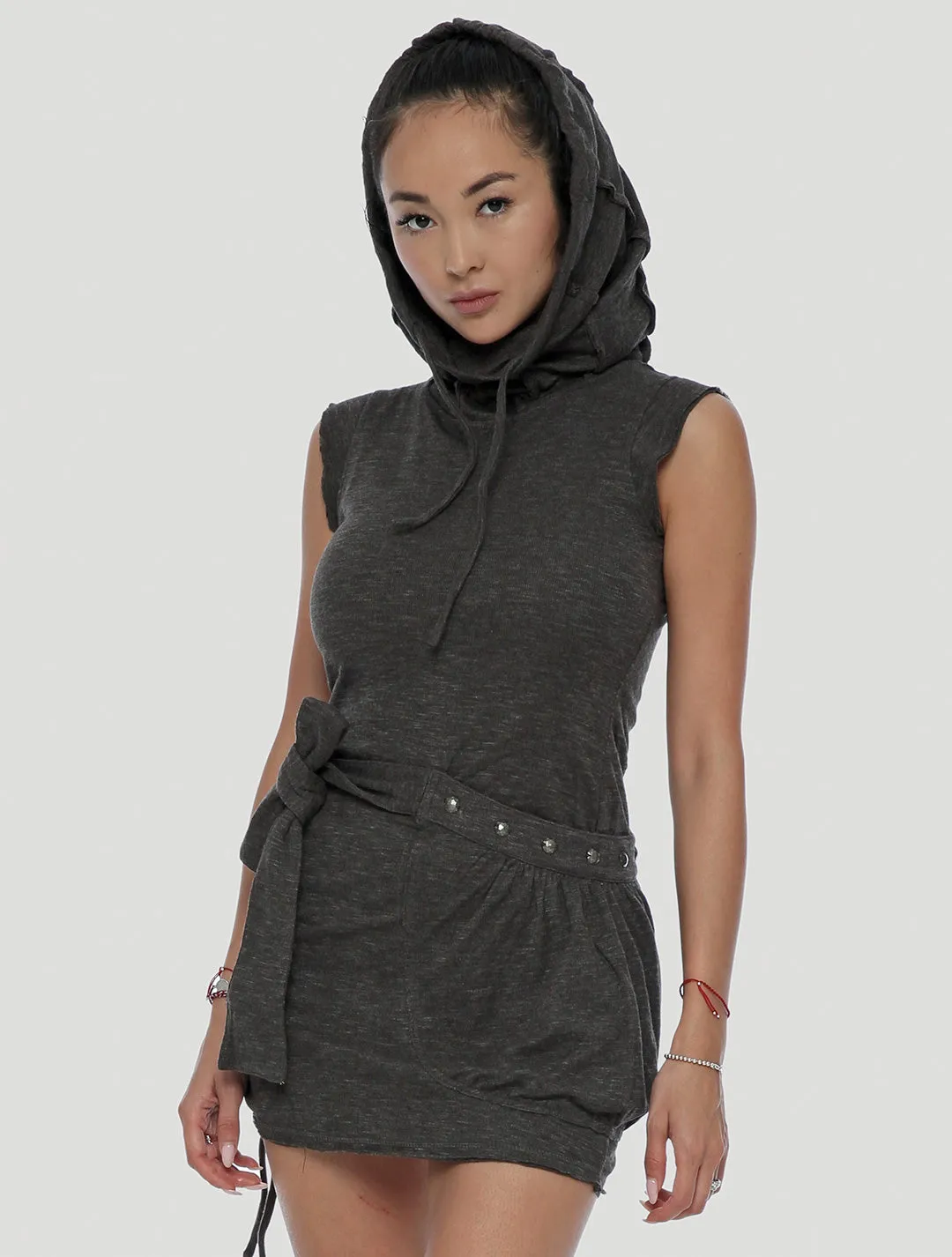 Soba Sleeveless Turtleneck Dress