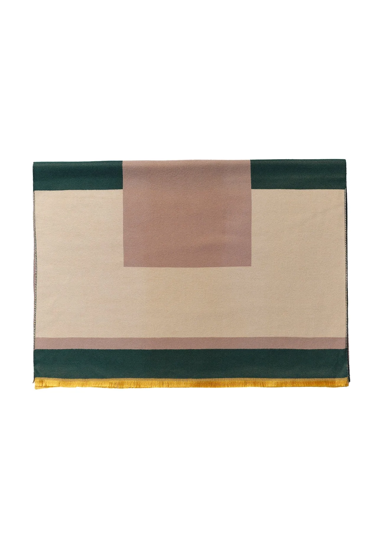 SOIA&KYO ABEGAIL - Geometrical Woven Scarf With Fringed Edge