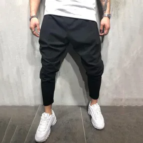 Solid Color Casual Sports Fitness Trousers