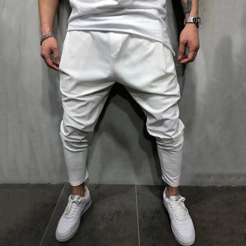 Solid Color Casual Sports Fitness Trousers