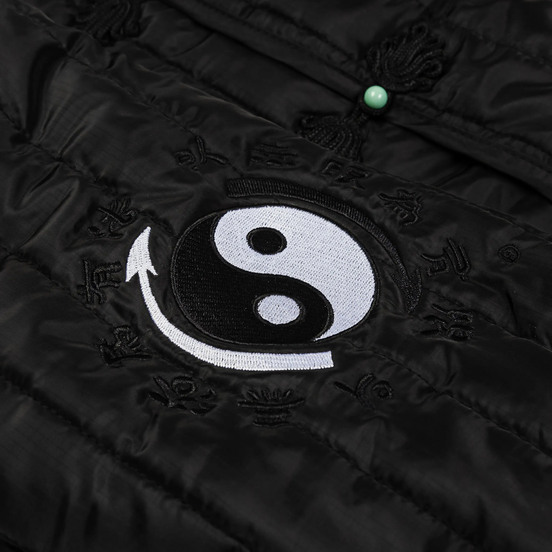 SP x Bruce Lee Dragon Quilted Shacket Mens Jacket (Black/Green)