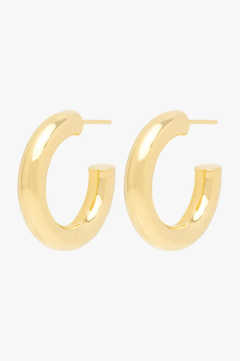 Statement chunky hoop gold plated (25mm)