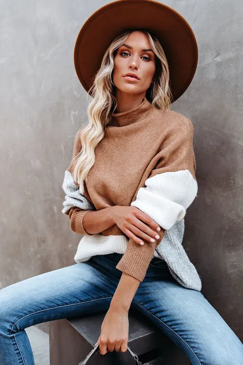 Stay Comfy High-Neck Knit Sweater