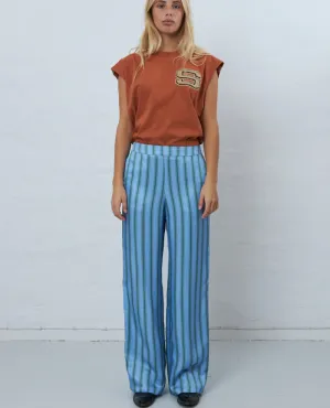 Stella Nova Blue Stripe Straight Trousers