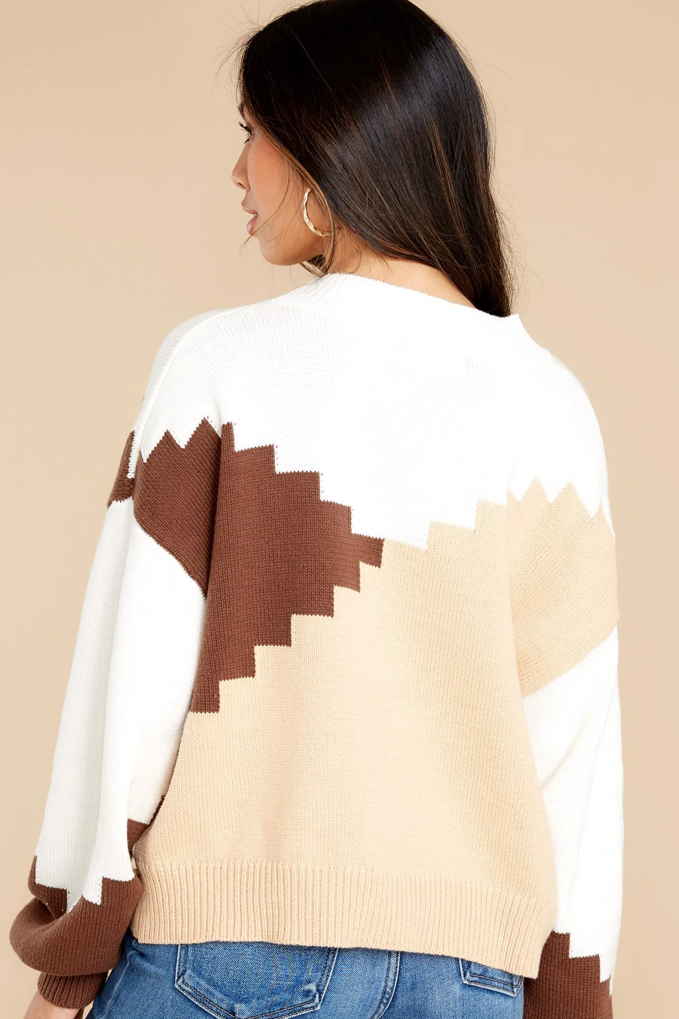 Stole My Attention Ivory Multi Sweater