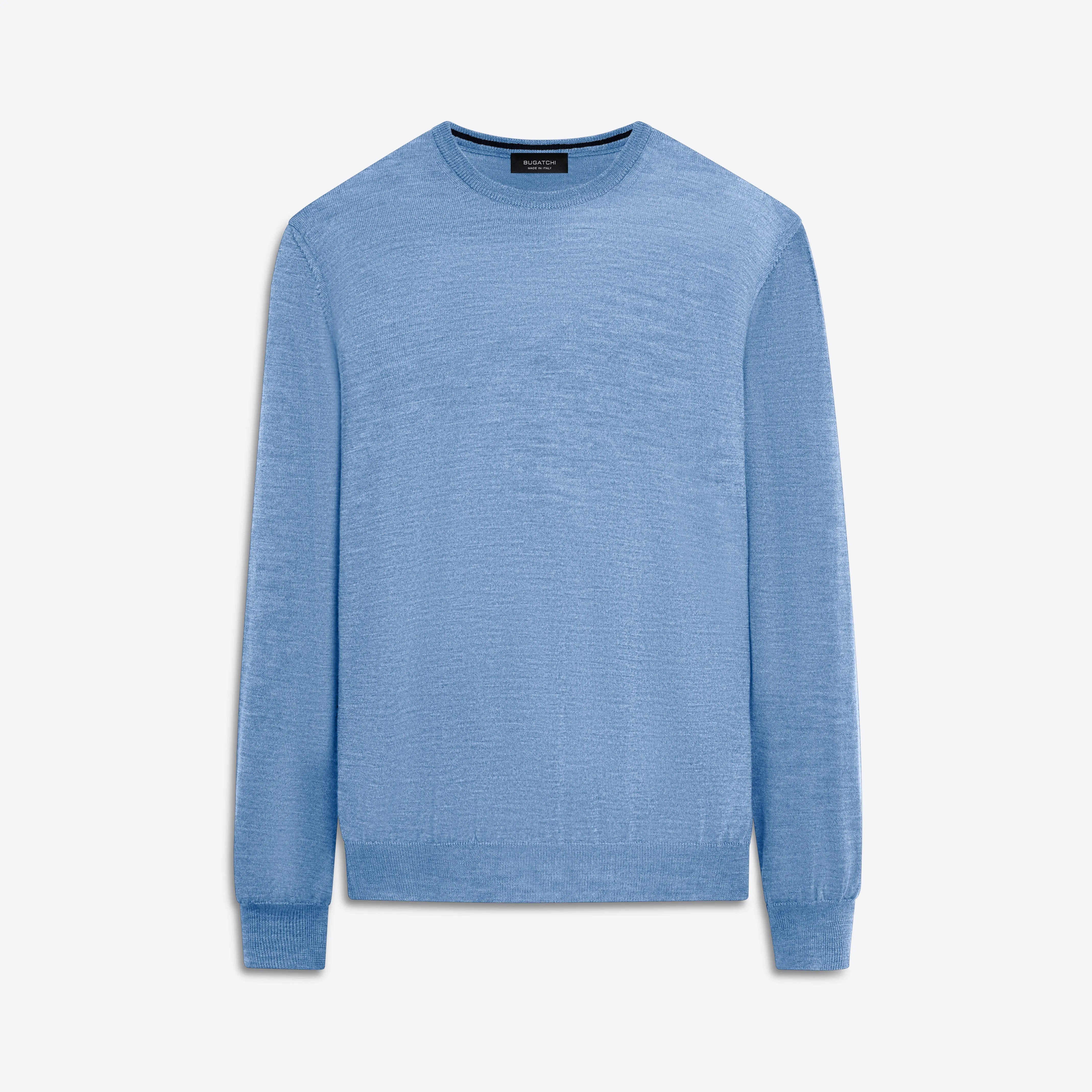 Super Merino Crew Neck Solid Sweater