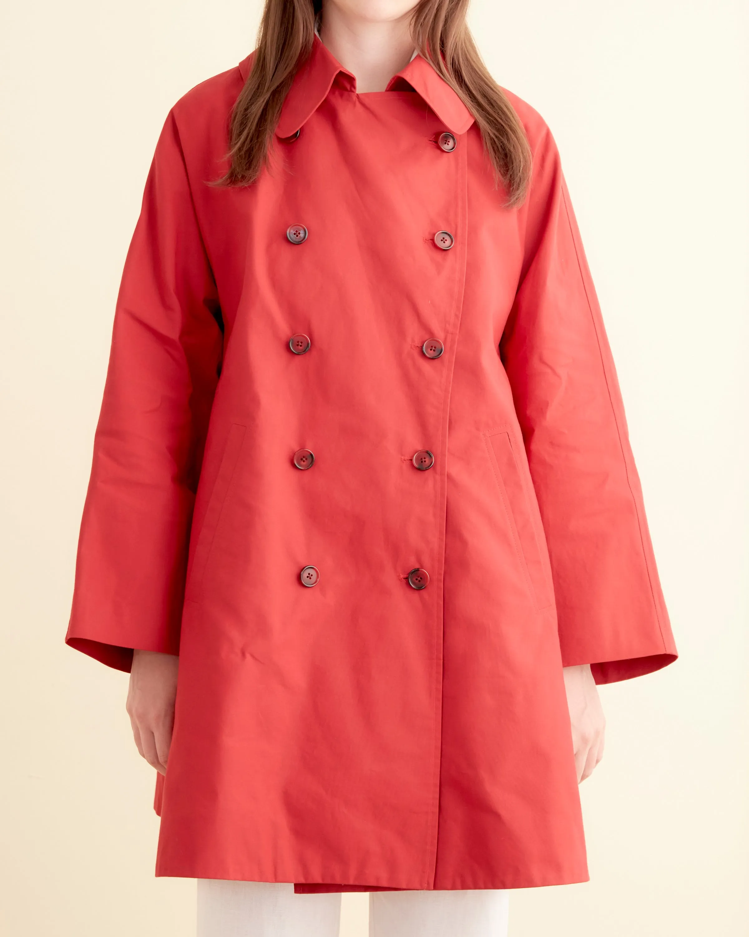 Swing Peacoat - Red