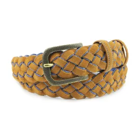 Tan Suede Handweave Belt