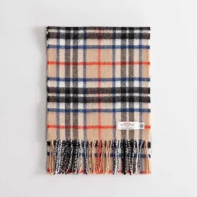 Tartan Lambswool Scarf Thomson Camel Modern