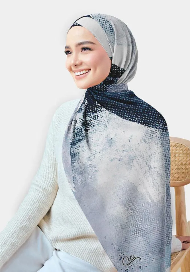 Techy Printed Chiffon Hijab