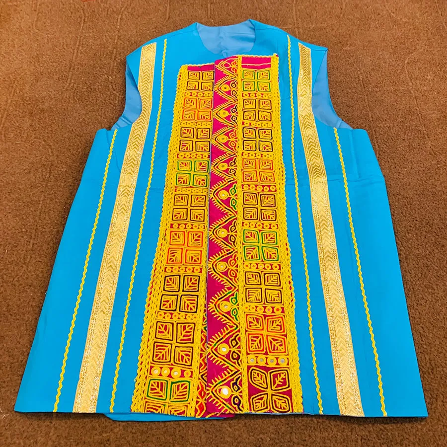 Tribal Embroidered Unisex Party Wear Waistcoat