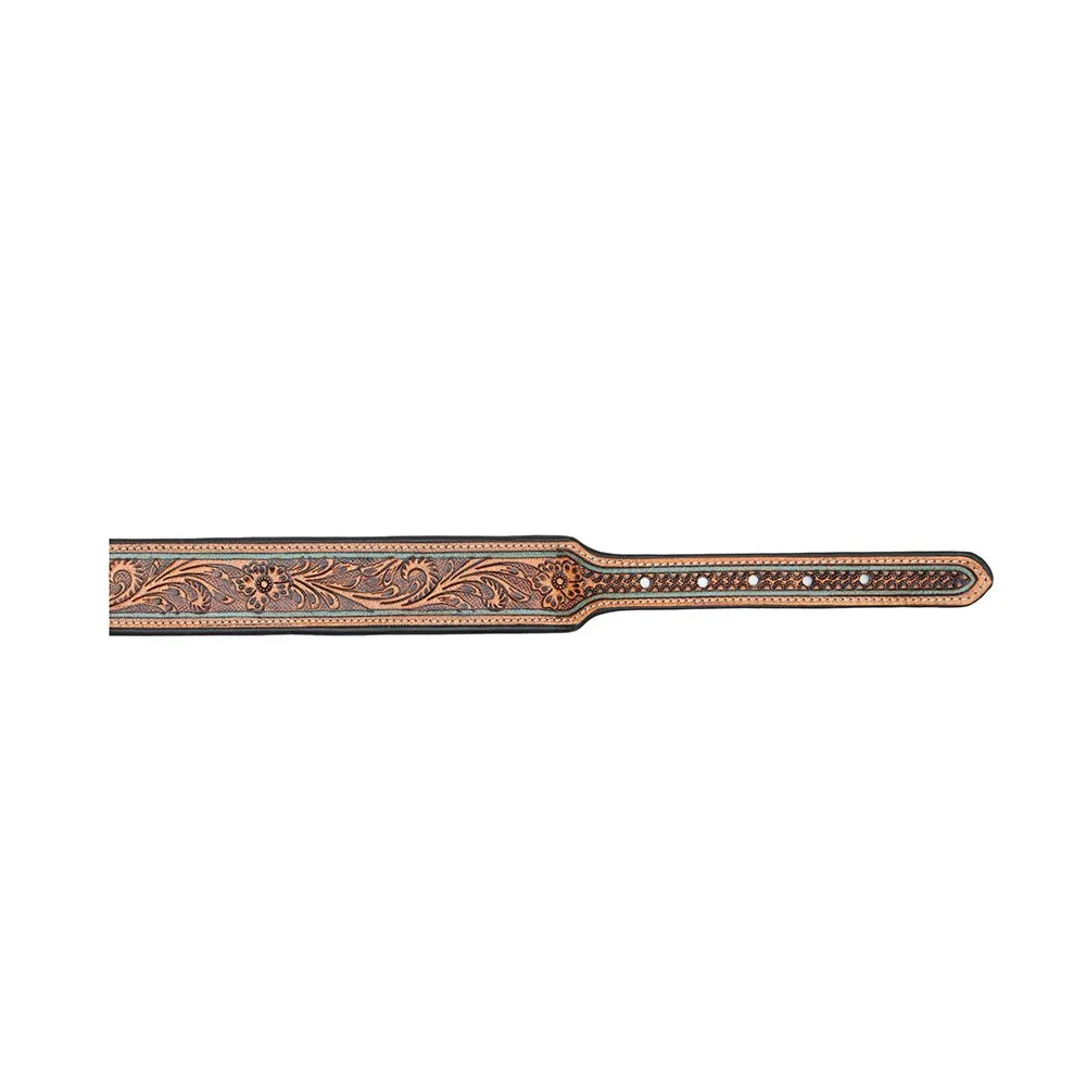 Trusted Amigo Hand-tooled Dog Collar