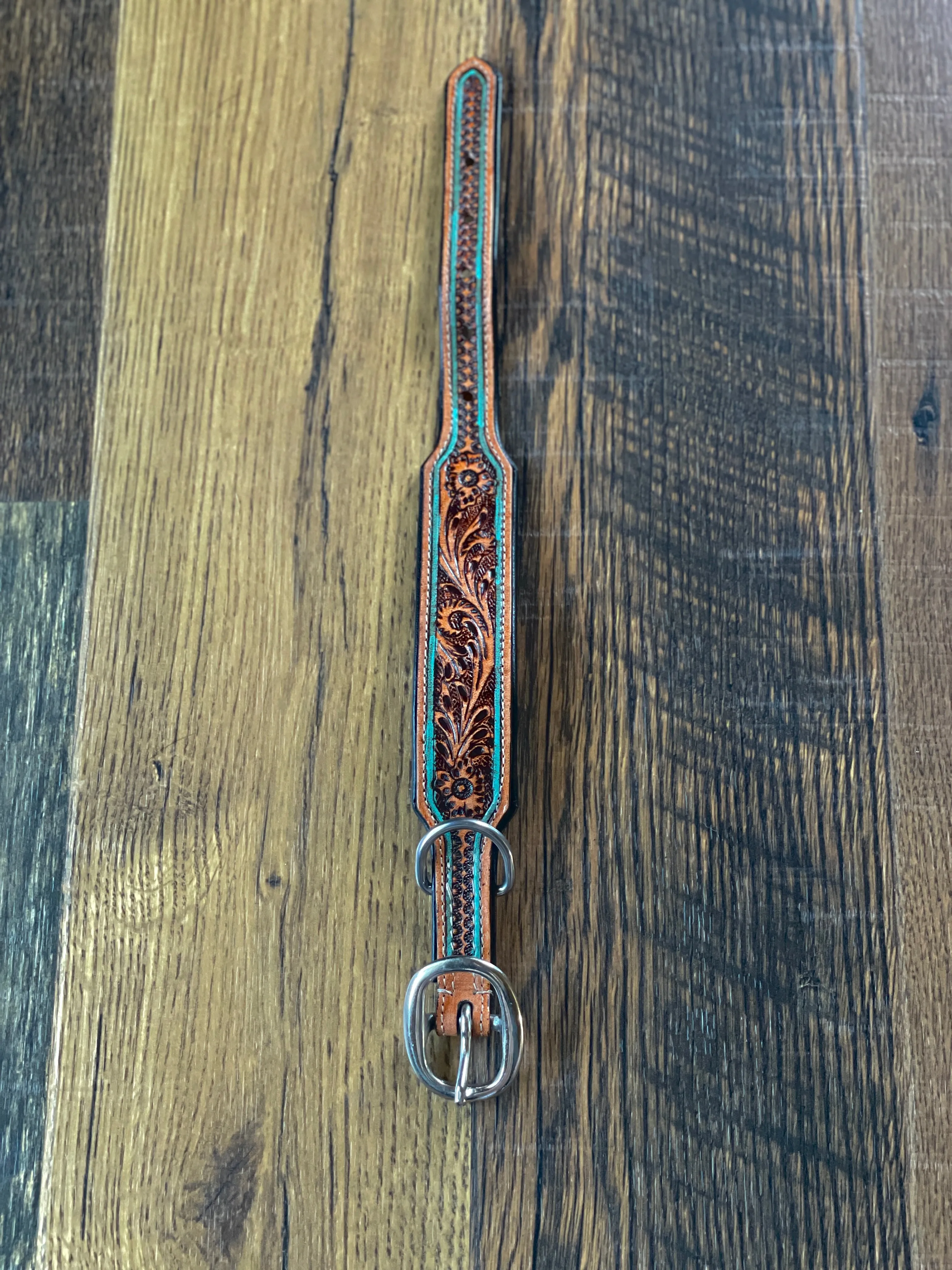 Trusted Amigo Hand-tooled Dog Collar