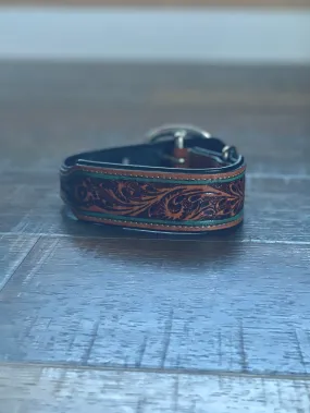 Trusted Amigo Hand-tooled Dog Collar