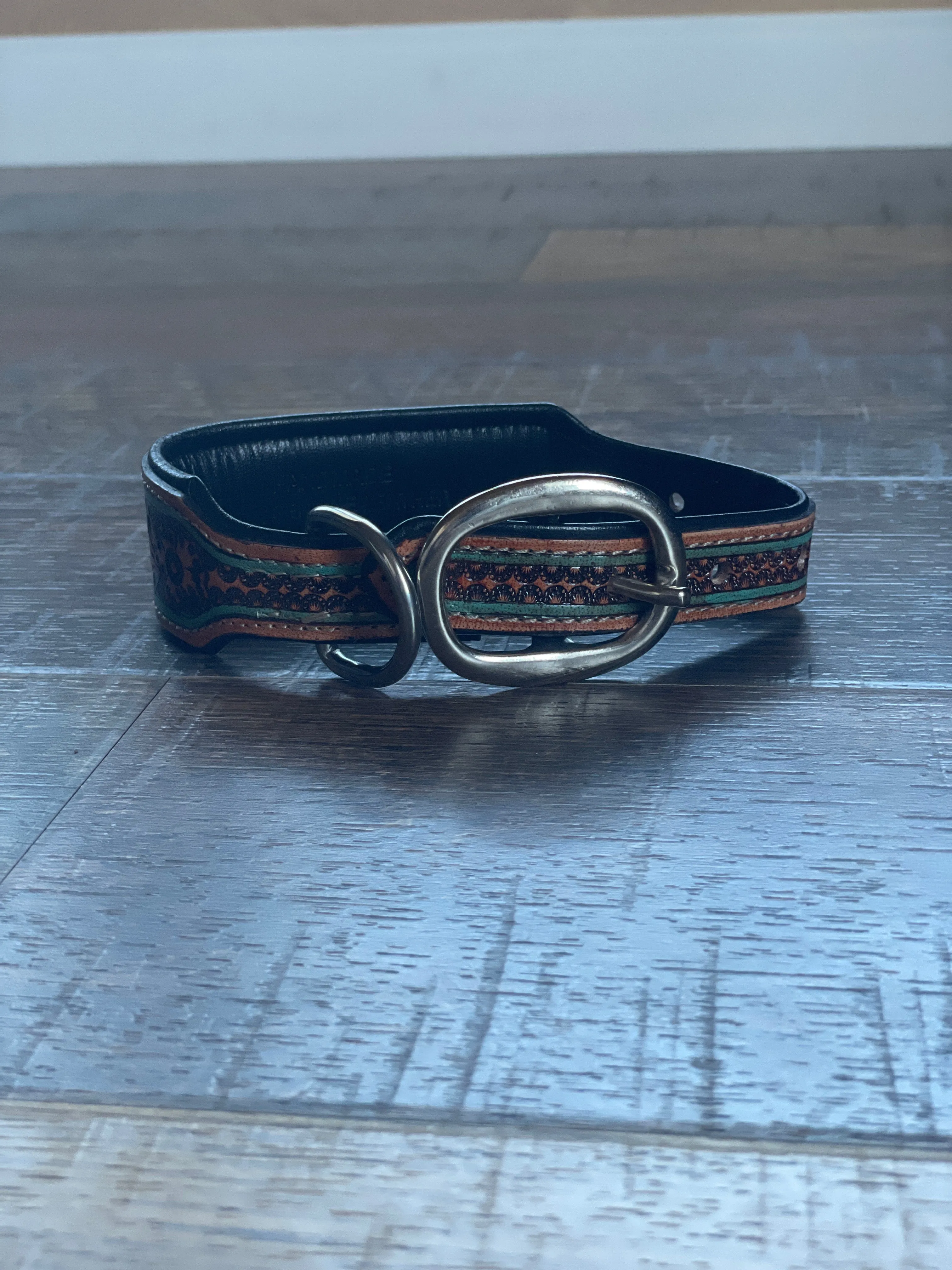 Trusted Amigo Hand-tooled Dog Collar