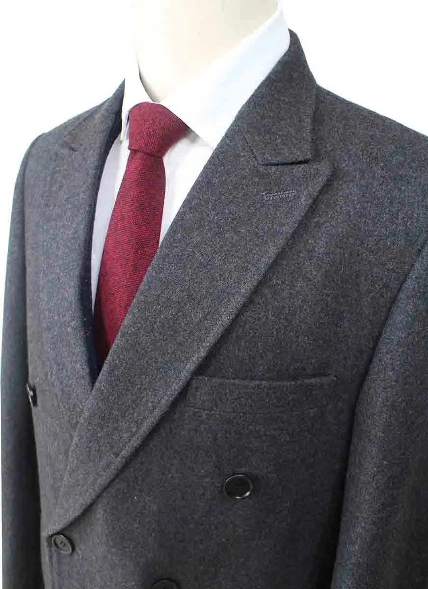 TWEED OVERCOAT GREY TWILL