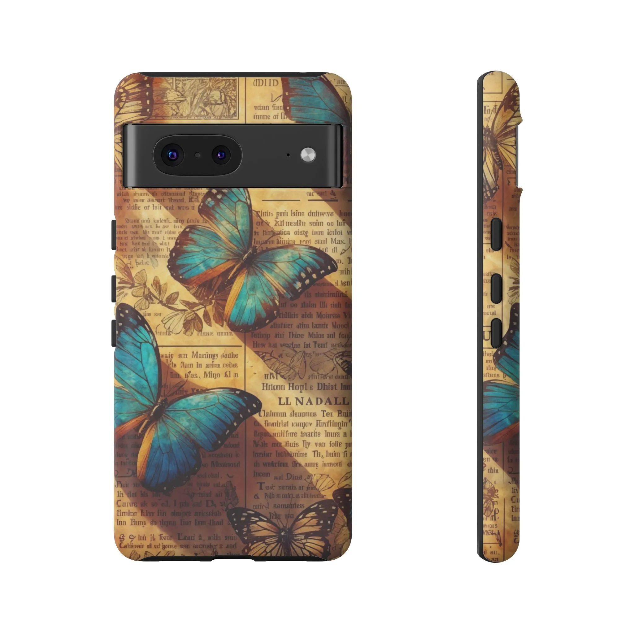 Unleash the Drama: Turn Heads with this Stunning Butterfly and Flower Cell Phone Case