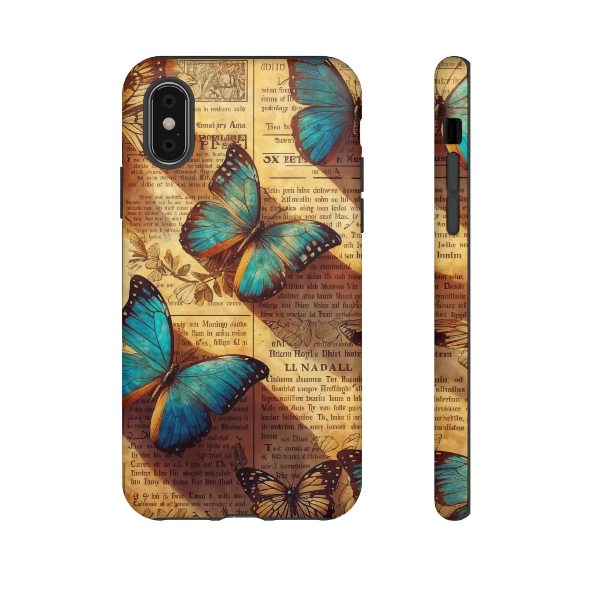 Unleash the Drama: Turn Heads with this Stunning Butterfly and Flower Cell Phone Case