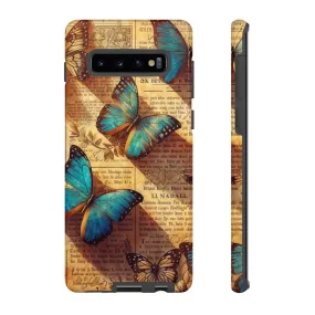 Unleash the Drama: Turn Heads with this Stunning Butterfly and Flower Cell Phone Case