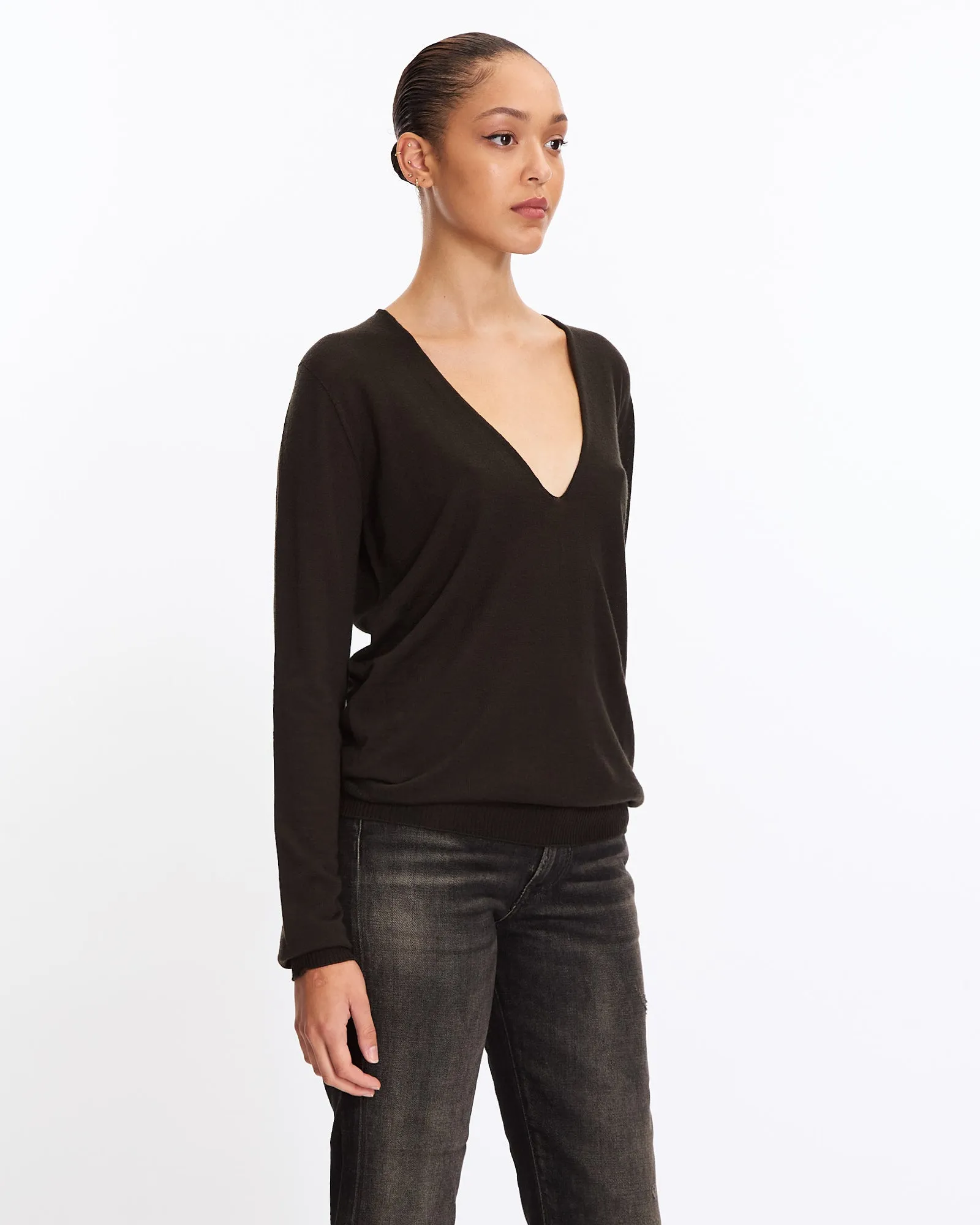 V-Neck Pull Knit