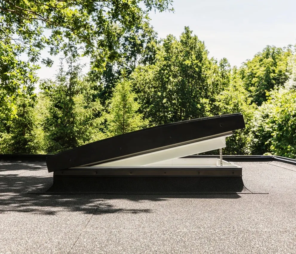 VELUX CVU 090060 1093 INTEGRA® Electric Curved Glass Rooflight Package 90 x 60 cm (Including CVU Double Glazed Base & ISU Curved Glass Top Cover)