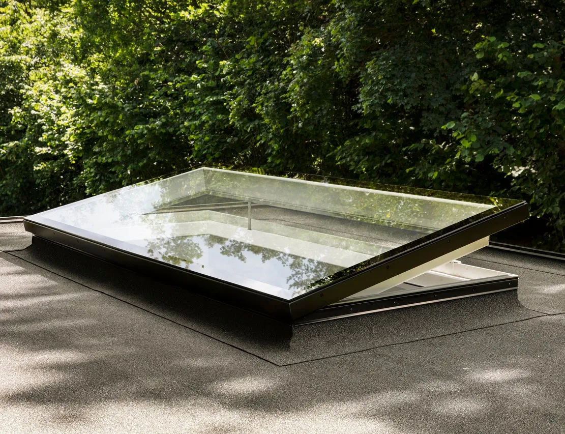 VELUX CVU 200100 1093 INTEGRA® SOLAR Curved Glass Rooflight Package 200 x 100 cm (Including CVU Triple Glazed Base & ISU Curved Glass Top Cover)