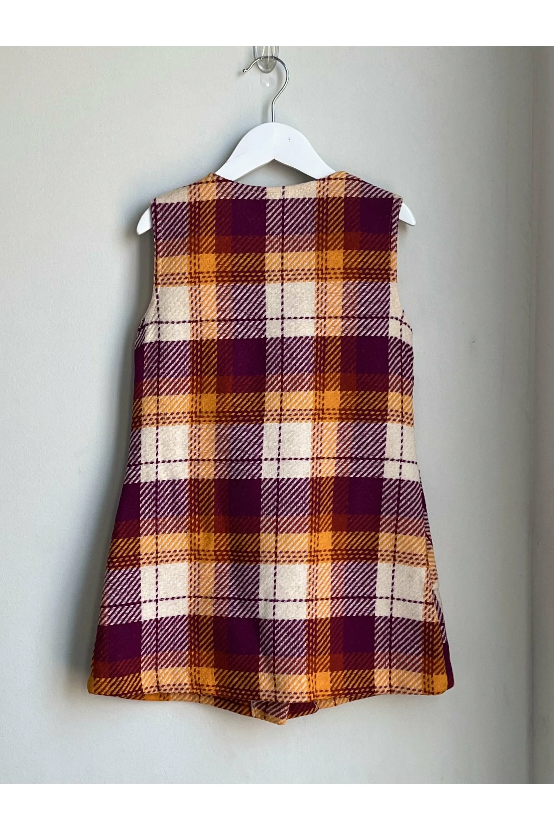 Vintage 70’s Deadstock 2-Piece Plaid Set - Size 7