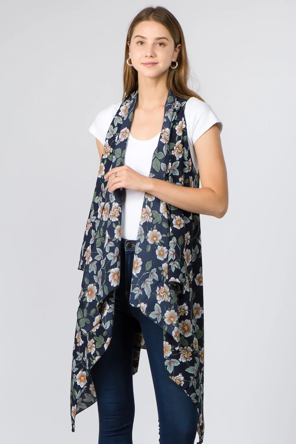 VP-93B8 flower vine design vest