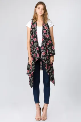 VP-93B8 flower vine design vest