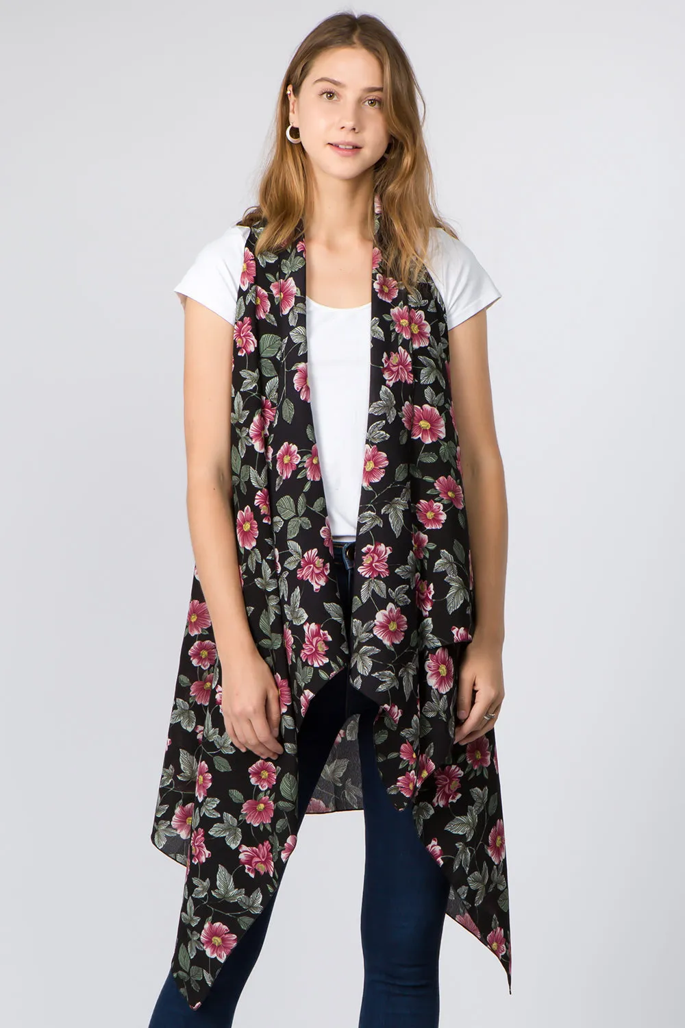 VP-93B8 flower vine design vest