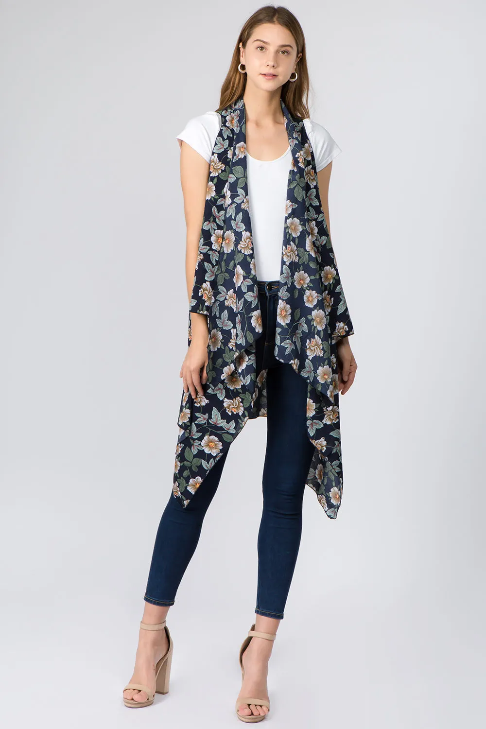 VP-93B8 flower vine design vest