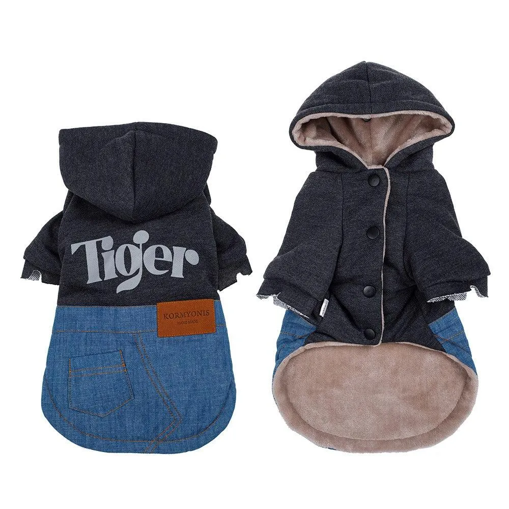 Warm Two-Legged Dog Vest for Autumn & Winter