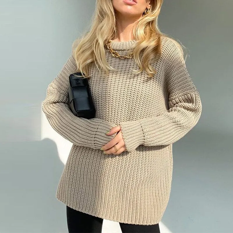 Wenkouban Woman Sweater Jumper Knitted Long Sleeve Autumn 2022 Women's Clothing Oversized Pullovers Ladies Vinatge Winter Tops Sweaters