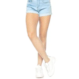 White Lycra Fishnet Pantyhose - Leg Avenue